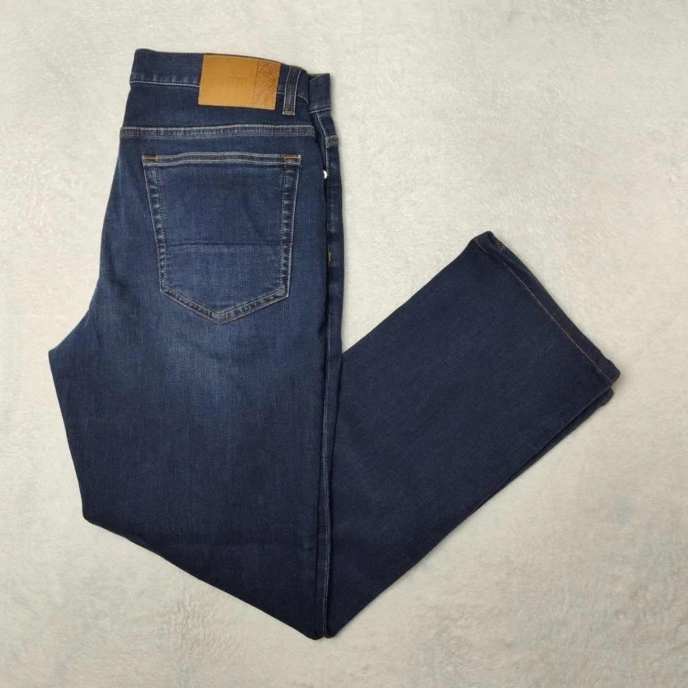 Spoke Jeans‎ Mens 32x30 Blue Build C Straight Medium Wash Denim Spoke Travel